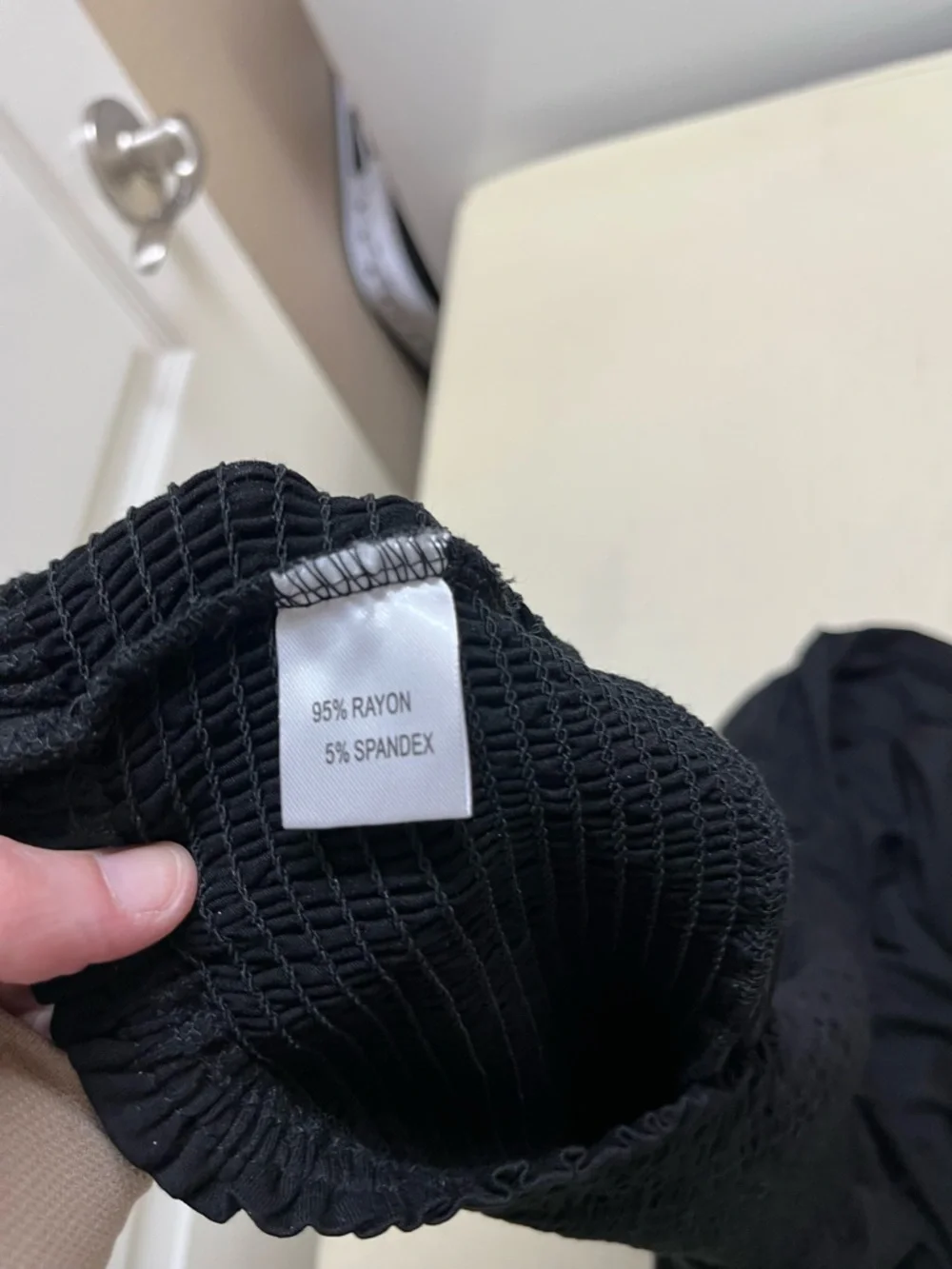 QIANXIZHAN L black high waisted harem pants